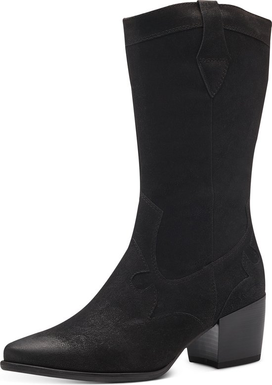 MARCO TOZZI  - Maat 37-  MT Soft Lining, Feel Me - Insole Dames Boot Heel - BLACK