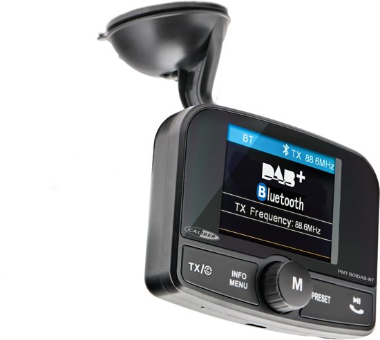 CALIBER PMT801DAB-BT - DAB+ FM transmitter met Bluetooth