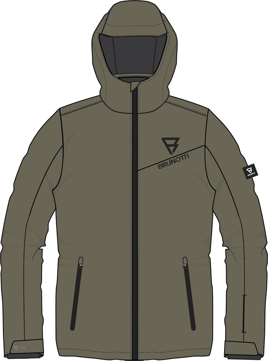 Brunotti Maat 164  Navigaty Jongens Ski Jas| Dusky Green