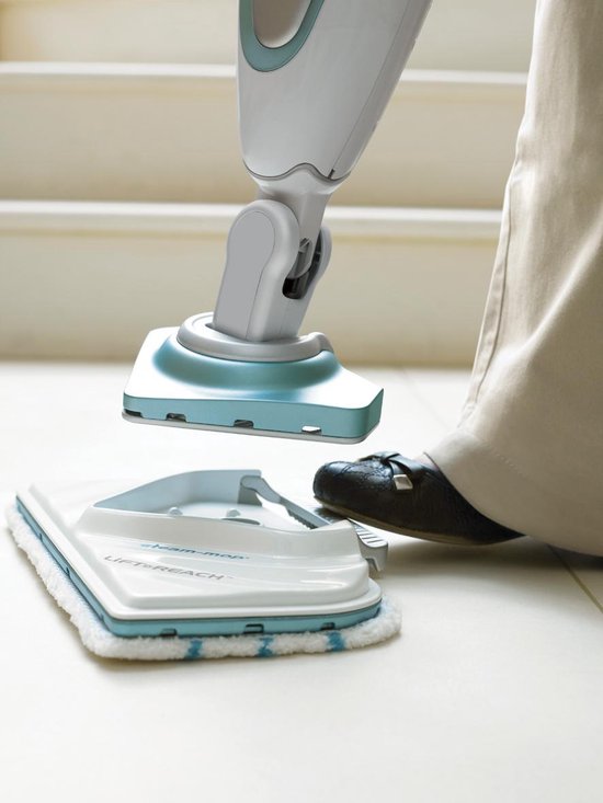 BLACK+DECKER STEAM MOP™: Hygienisch, makkelijk, snel en chemicalienvrij voor alle gesloten vloeren. Variabele stoominstelling - FSM1616-QS