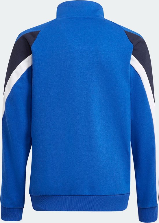 adidas Badge of Sport -maat 164- Trainingspak - Unisex - blauw - donkerblauw - wit