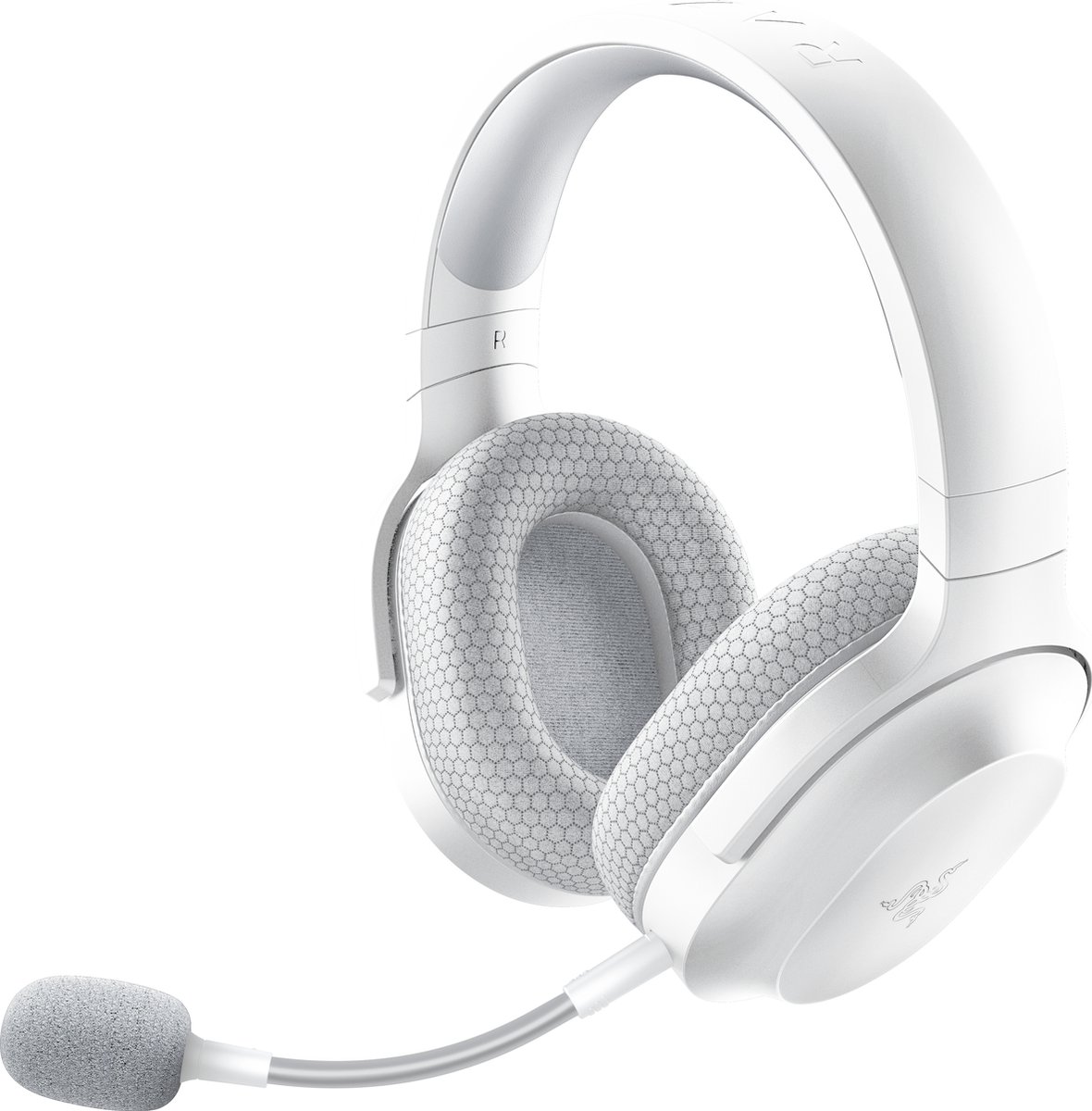 razer-barracuda-x-wit-2022-draadloze-gaming-headset Razer Barracuda X (2022) Draadloze Gaming Headset - Mercury White (PC/PlayStation/Switch/Android)