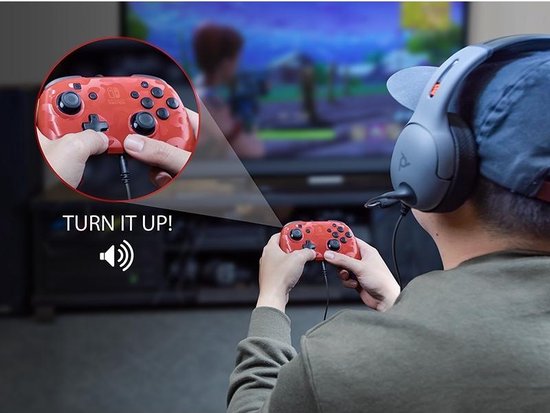 Faceoff Deluxe+ Audio Wired Controller - Red Camo (Nintendo Switch)
