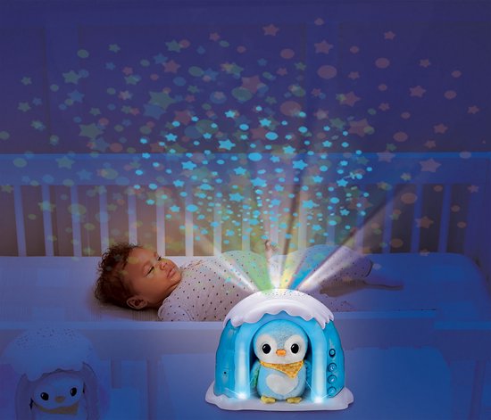 VTech Pinguïn Projector Iglo - Interactief Speelgoed - Knuffel inclusief Projector - Van 0 tot 7 jaar