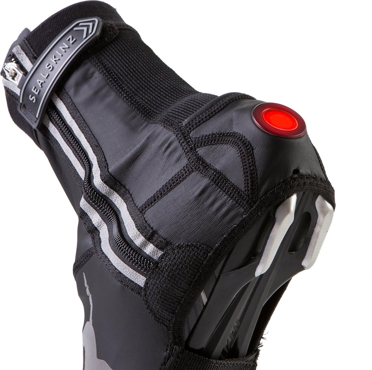 Sealskinz - Maat L(43-46) - Lightweight Open Sole Halo Overschoenen - Zwart