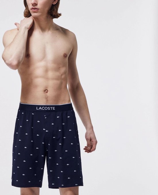 Lacoste - Maat XS - Heren Short - Navy/Wit