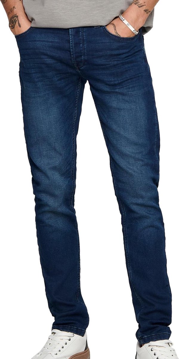 ONLY & SONS - 32/32  - ONSLOOM JOG LIFE DK BLUE PK 0431 NOOS  - Heren Jeans