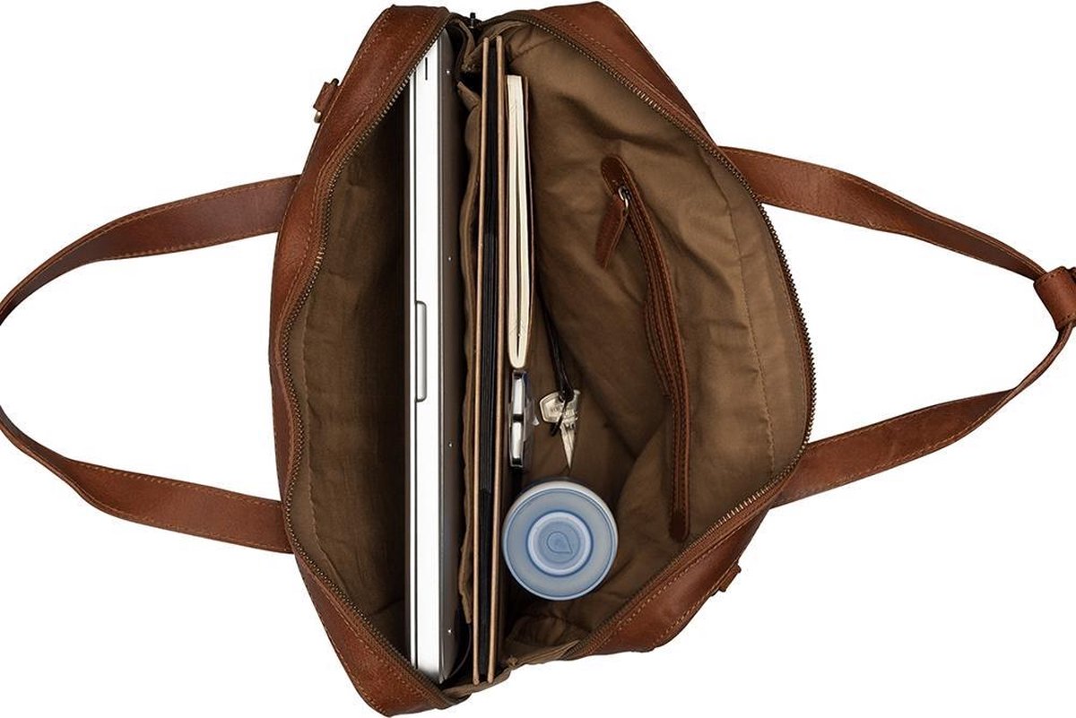 BURKELY-Vintage-Noa4BUbSZVnoL9mn BURKELY Vintage Noa Little Aktetas - 13 inch Laptoptas - Cognac
