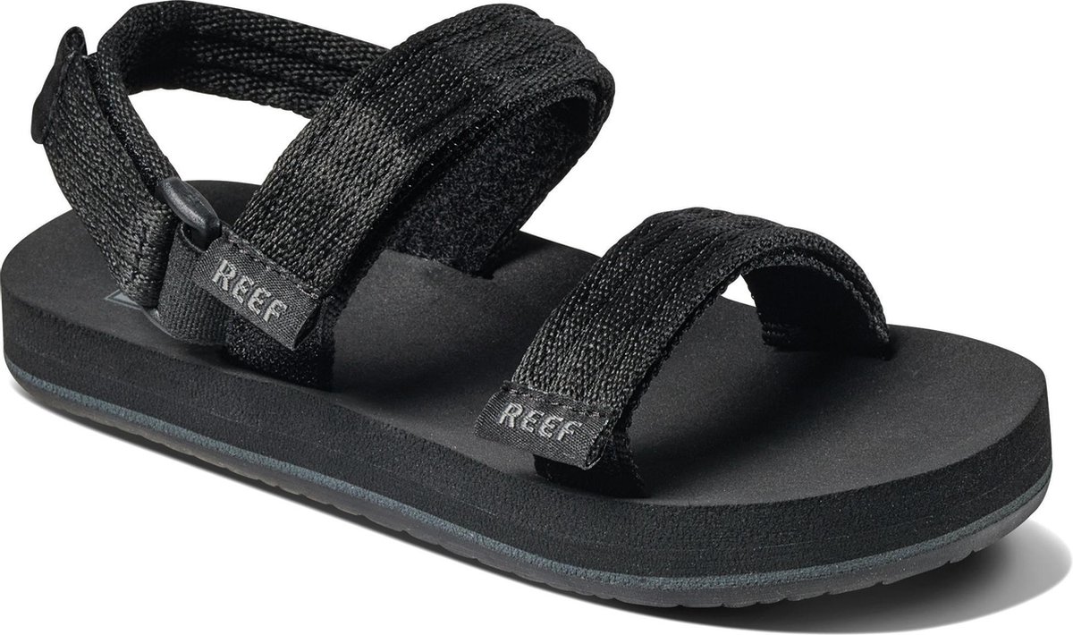Reef Little Ahi Convertible Unisex Slippers - Black - Maat 19.20