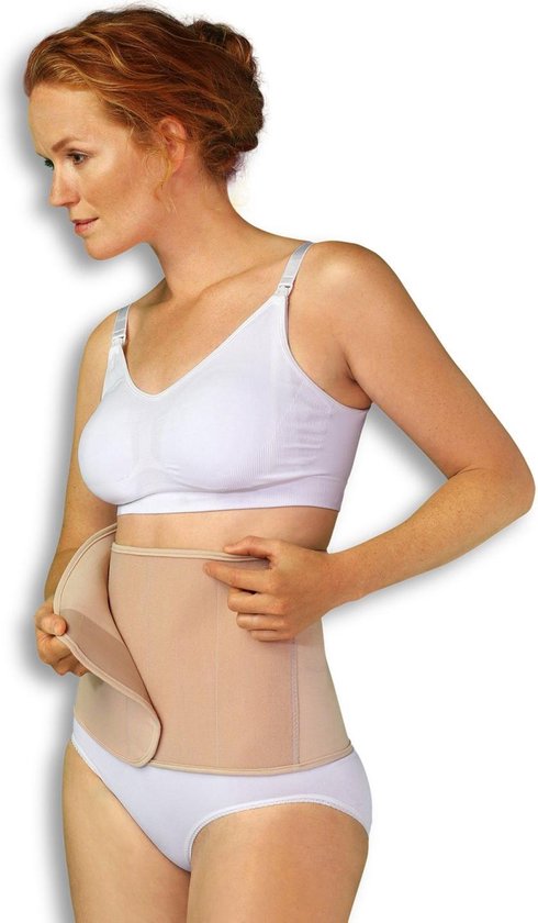 Carriwell Belly Binder – Sluitlaken – L/XL - Biokatoen – Ecru
