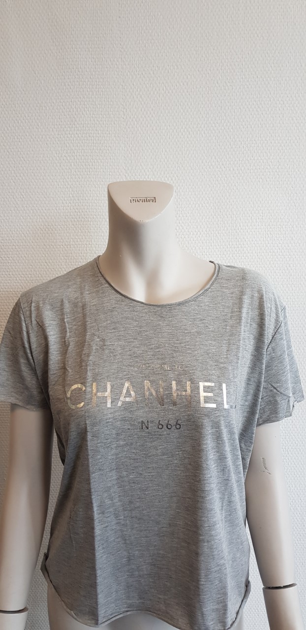 Chanhell T-shirt grijs maat M