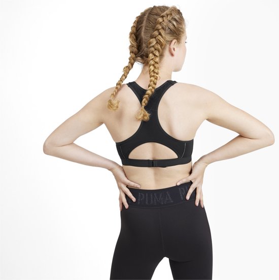 PUMA Get Fast Bra H Sportbeha - PUMA Black - Maat S