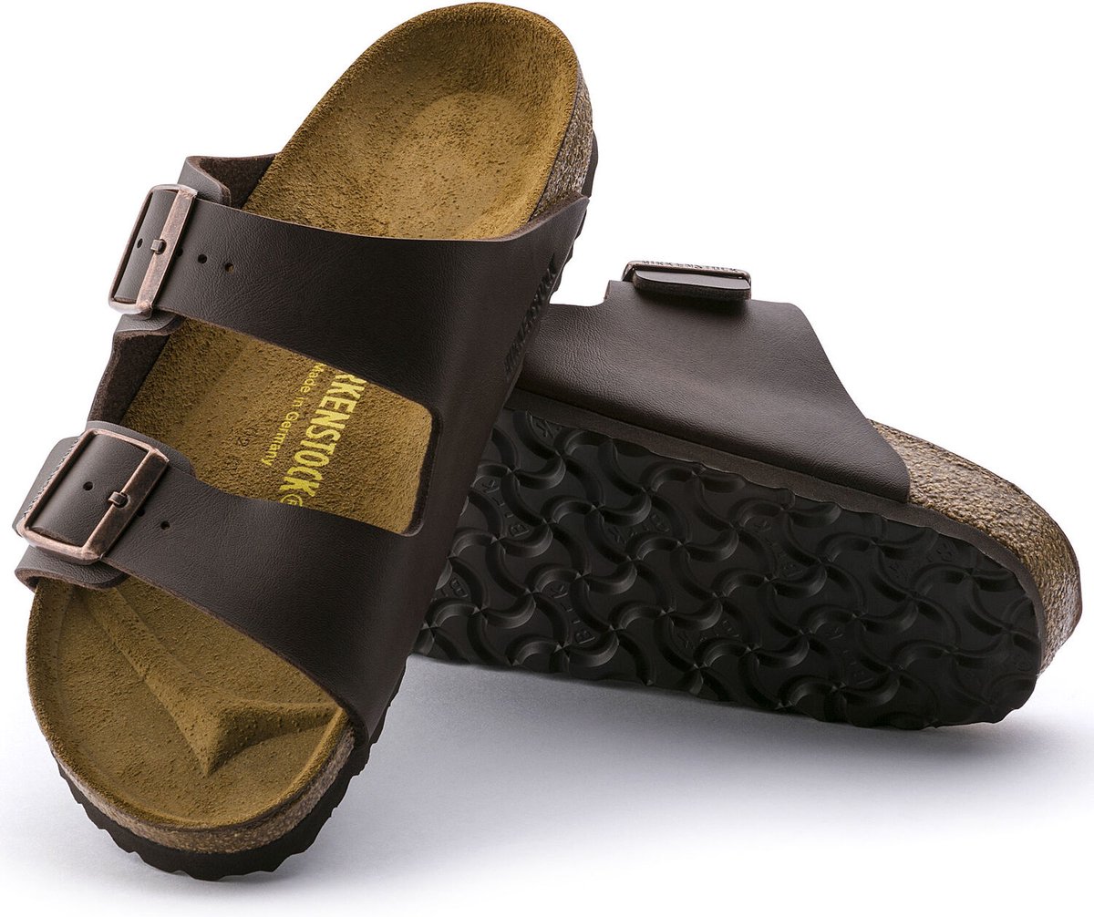Birkenstock - Maat 43 - Arizona Heren Slippers Regular fit - Brown