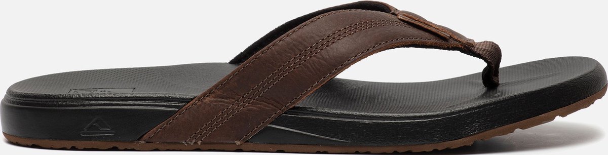 slip-on, sandalen, flipflop, bruine band, kunststof zool