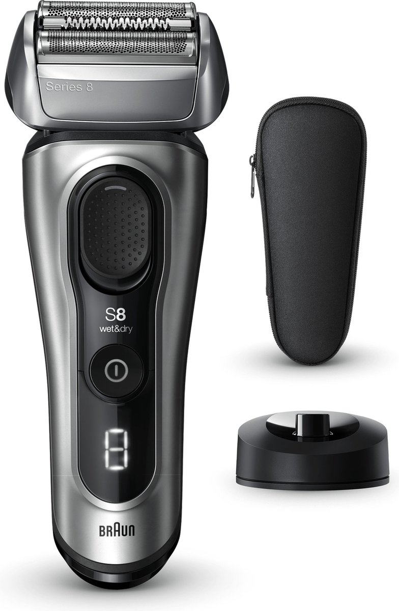 Braun Series 8 8517s - Wet & Dry Elektrisch Scheerapparaat - Oplaadstandaard - Zilver