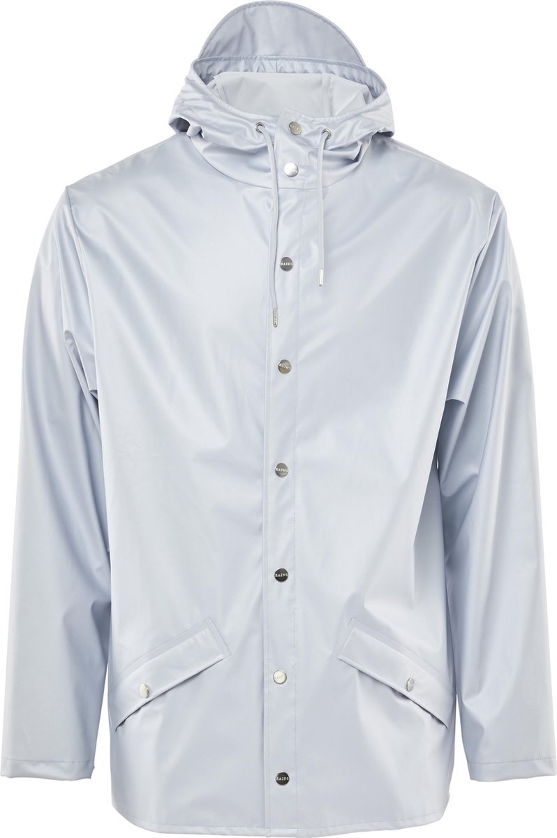 jassen, jas, parka, regenjas, lichtblauw