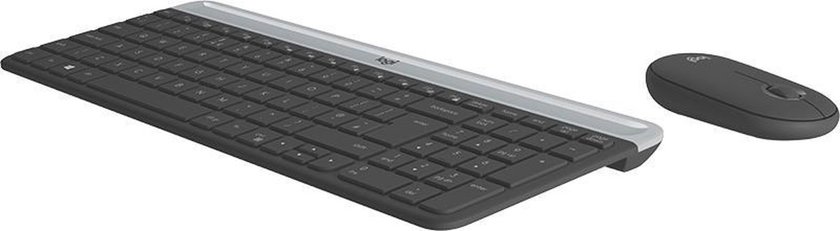 Logitech Slim Wireless Keyboard and Mouse Combo MK470 - GRAPHITE - FRA - CENTRAL