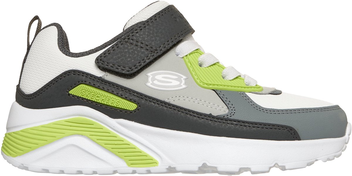 sneaker, sportschoen, kinder sneaker, grijs, neon geel