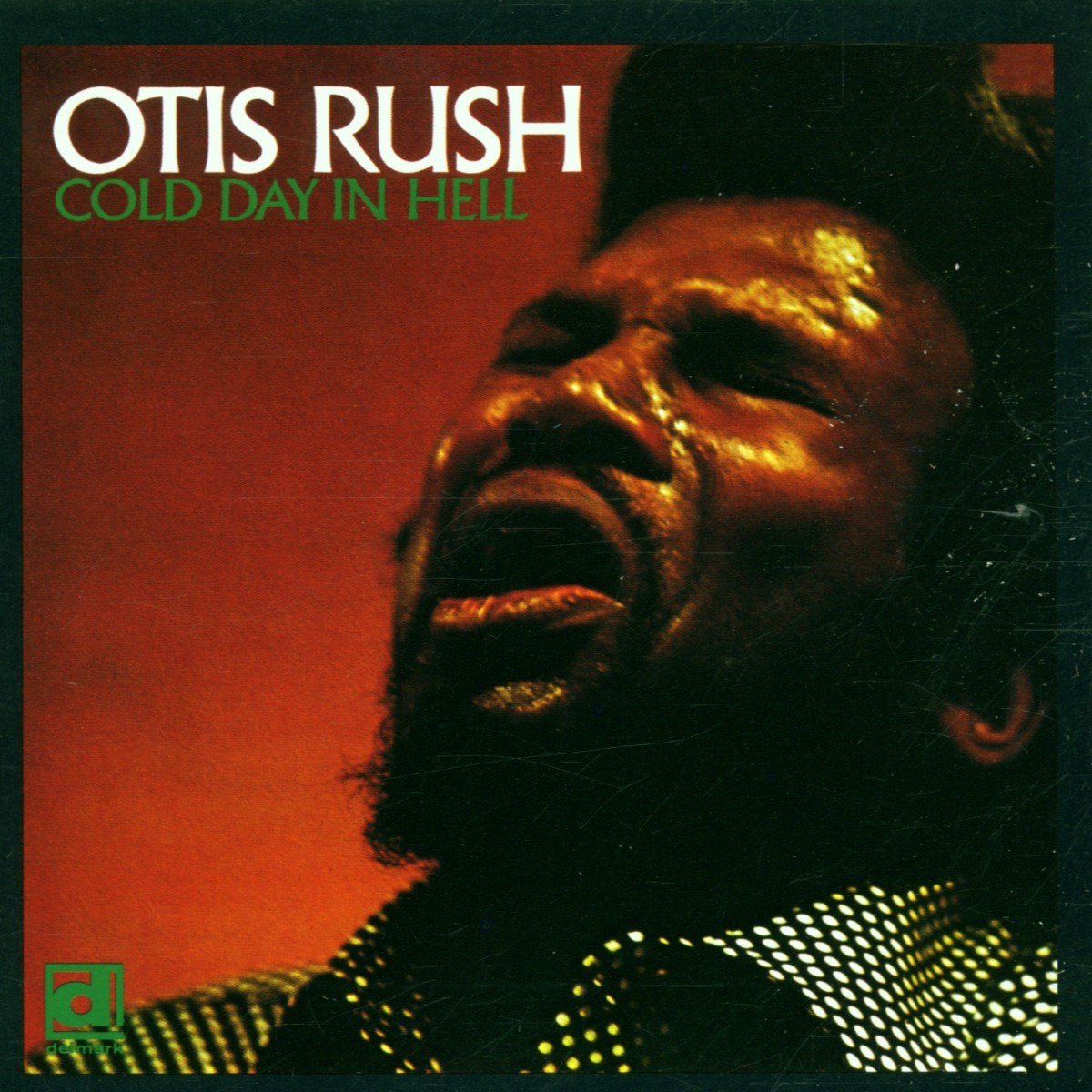 albumcover, OtisRush, blues, microphone not visible, redbackground