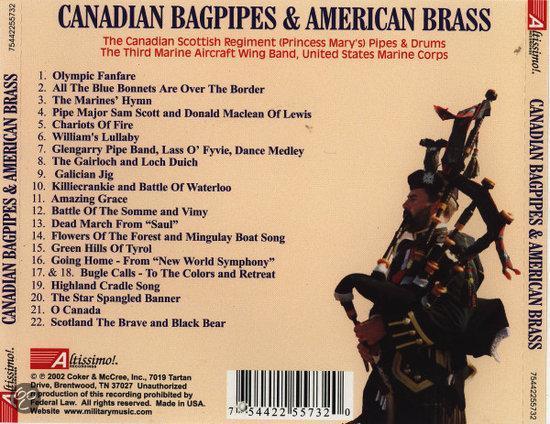 Canadian Bagpipes &amp; Am. Brass - CD