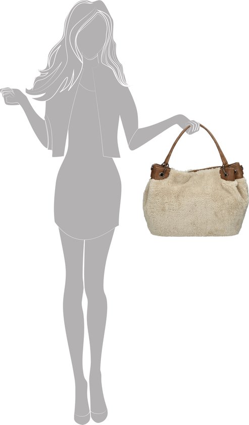 Enrico Benetti Teddy Handtas / shopper 66652 - Off white