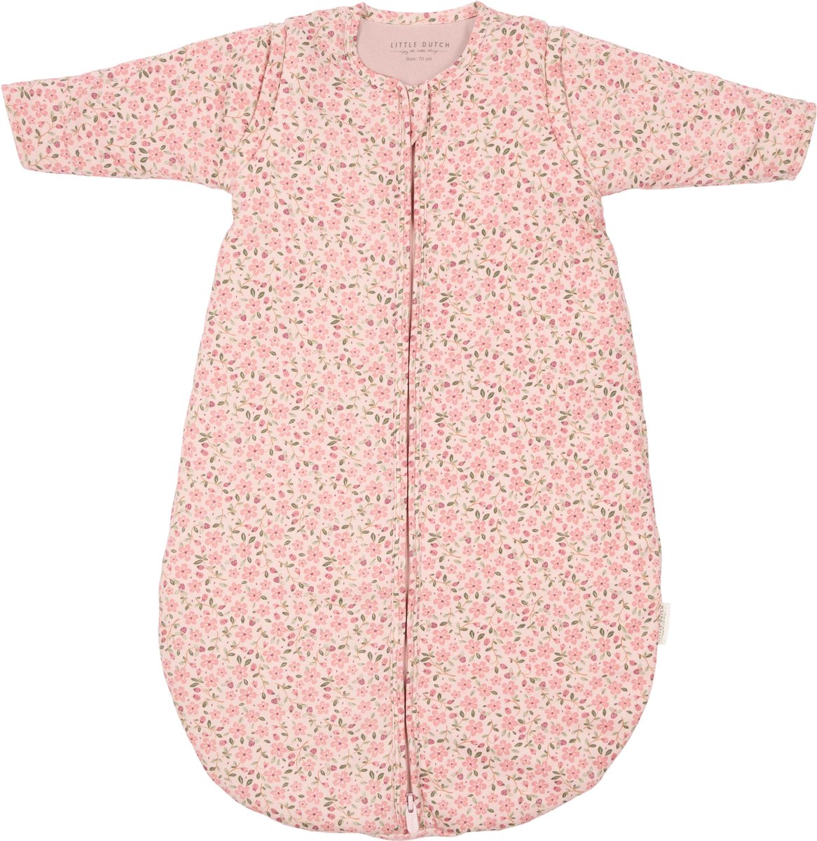 kinder slaapzak, bloemend patroon, roze slaapzak, katoen, langwerpig ontwerp