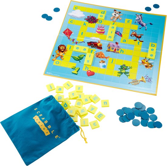 Mattel Games Scrabble Junior - Familie bordspel - Nederlandse editie