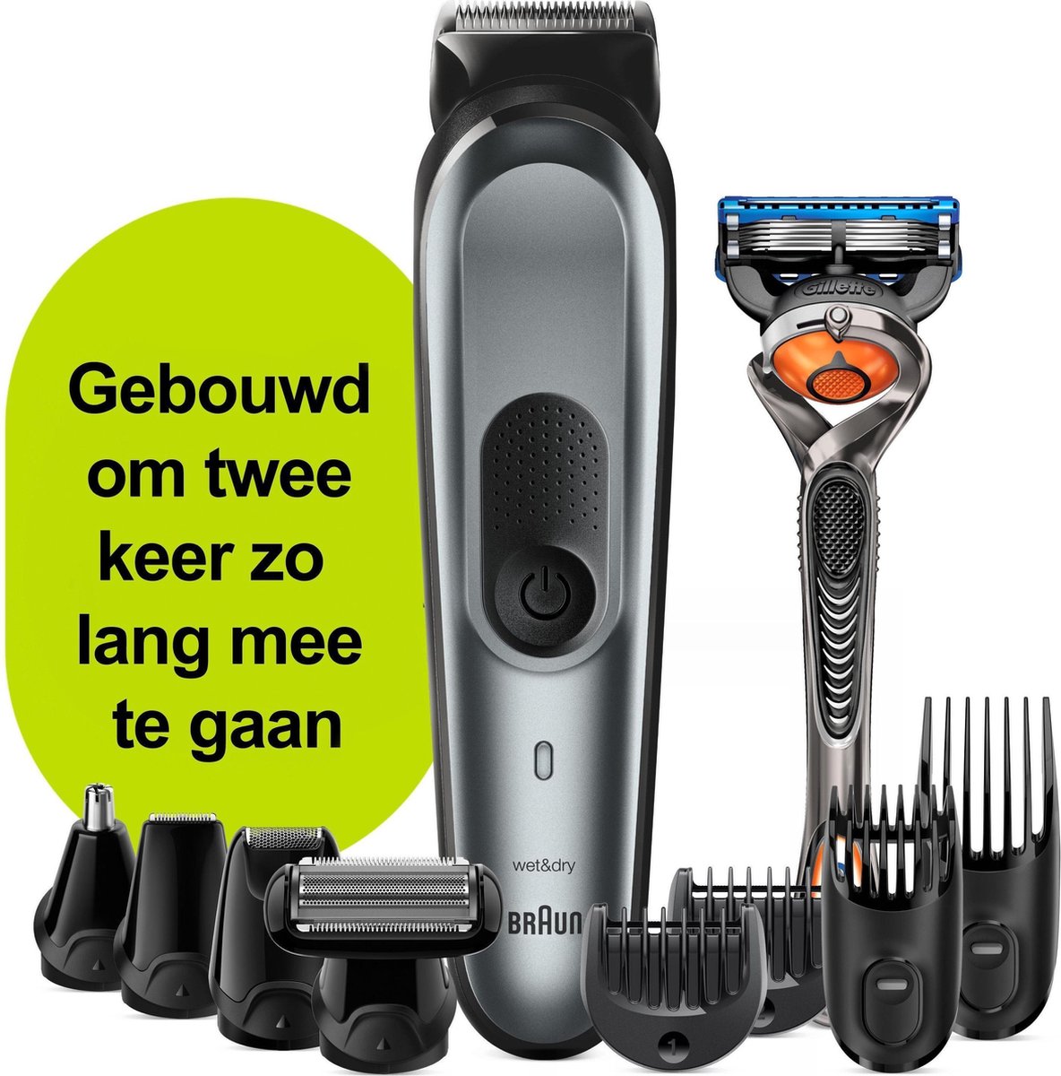Braun Multigroomer 7221 - 10 in 1 Trimmer - Baardtrimmer Haartrimmer Bodygroomer