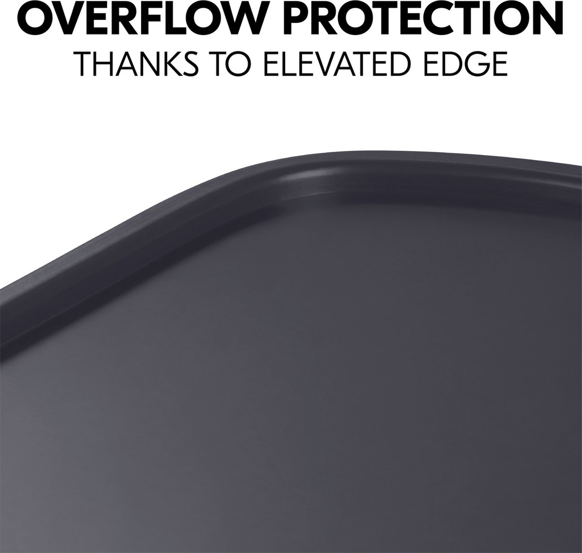 Hauck Alpha+ Wooden Tray Dark Grey van FSC®-gecertificeerd beukenhout