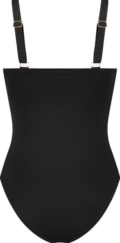 Hunkemöller MAAT 40 Dames Badmode Badpak Scallop - Zwart