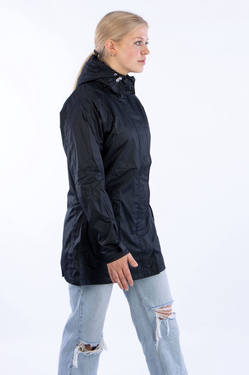 Ralka Regenjas Deluxe Lang Model - Dames - Zwart/Aqua - 42