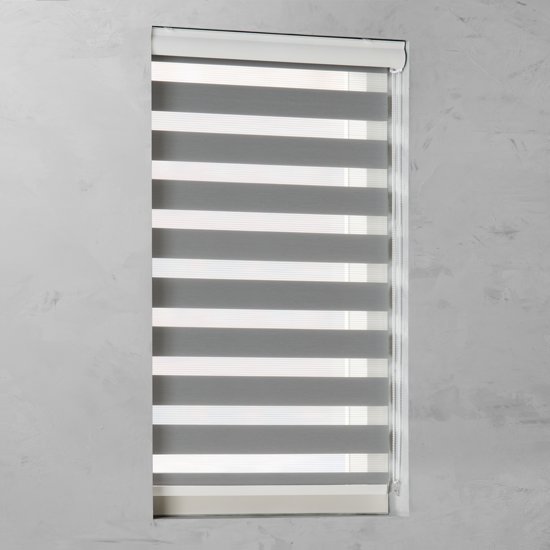 Koopjeshoek - Pure Living - Duo Rolgordijn Lichtdoorlatend - 120x175 cm - Grijs