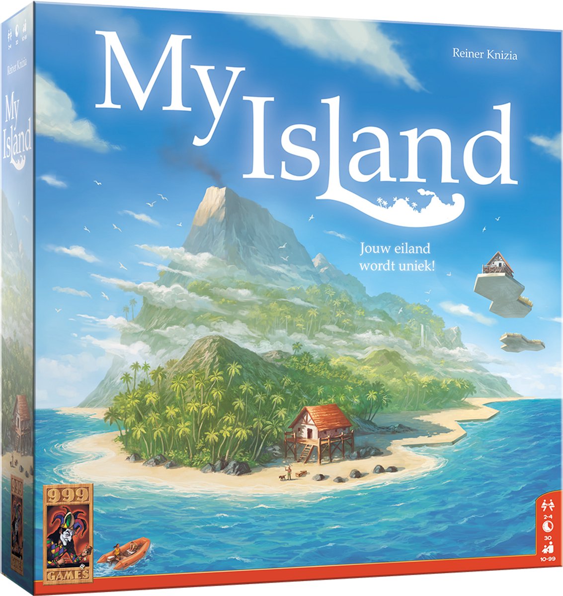 island, board game, coastal, huts, palm trees