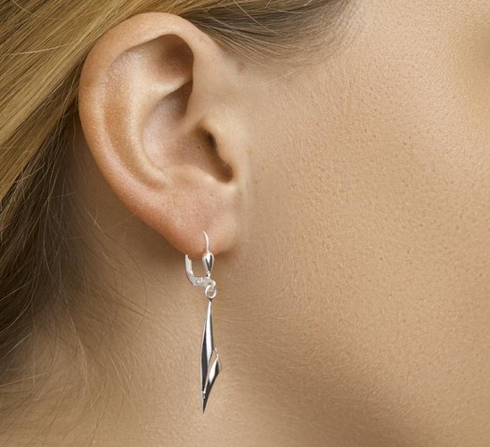 The Jewelry Collection - Oorhangers Brisur Haak - Zilver
