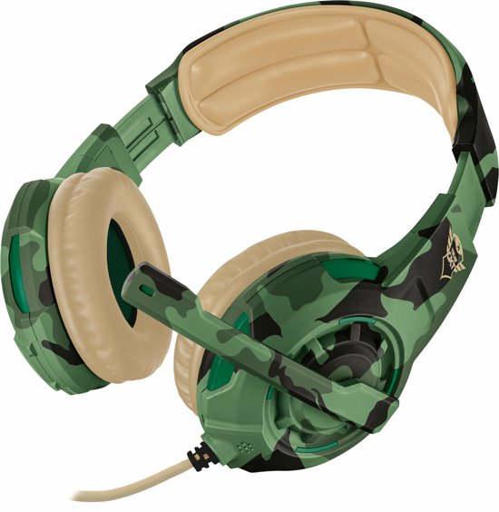 Trust GXT 310 Radius - On-ear Gaming Headset (PC + PS4 + Xbox One) - Jungle Camouflage