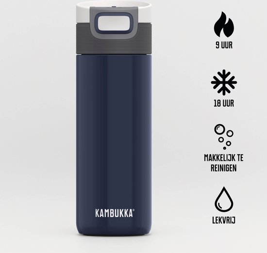 Kambukka Etna Thermosbeker 500 ml - Koffiebeker To Go - makkelijk reinigen - lekvrije Koffiebeker -