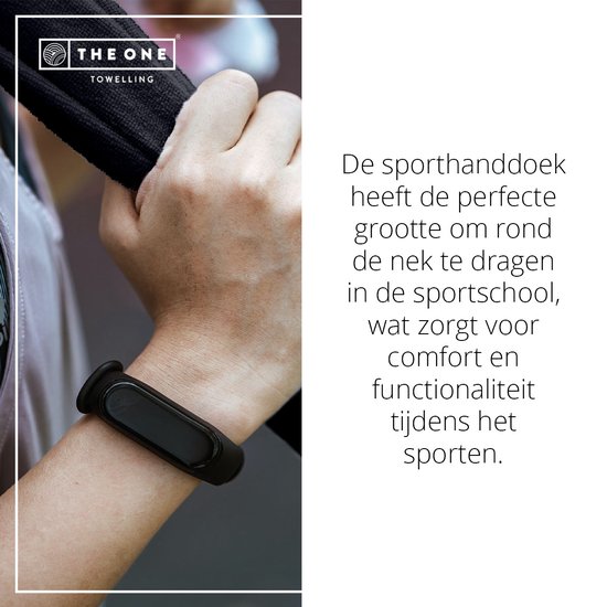 The One Towelling Sporthanddoek - 30 x 130 cm - Fitness handdoek - 100% Gekamd katoen