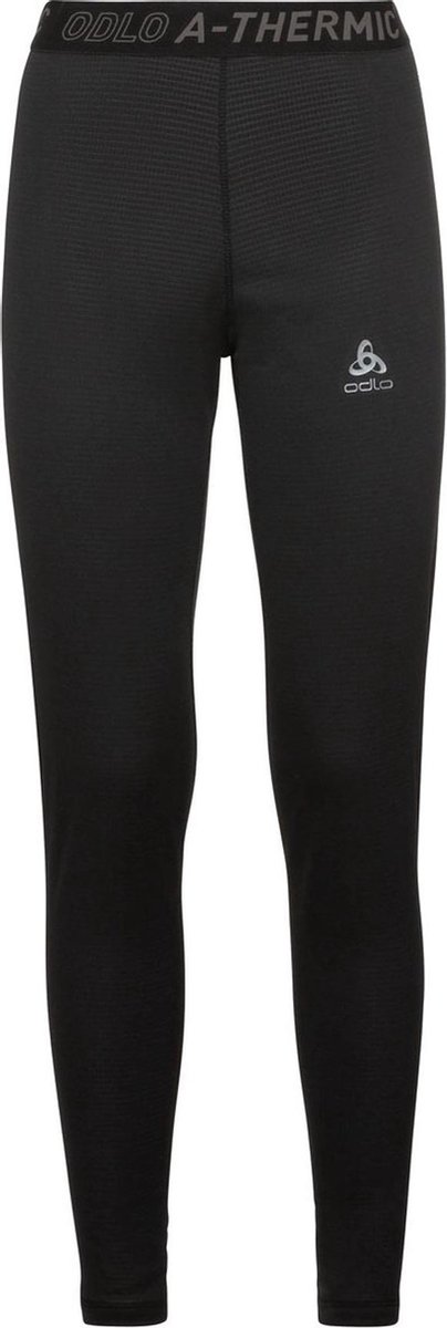 legging, zwart, elastische tailleband, panty/leggings, Odlo logo