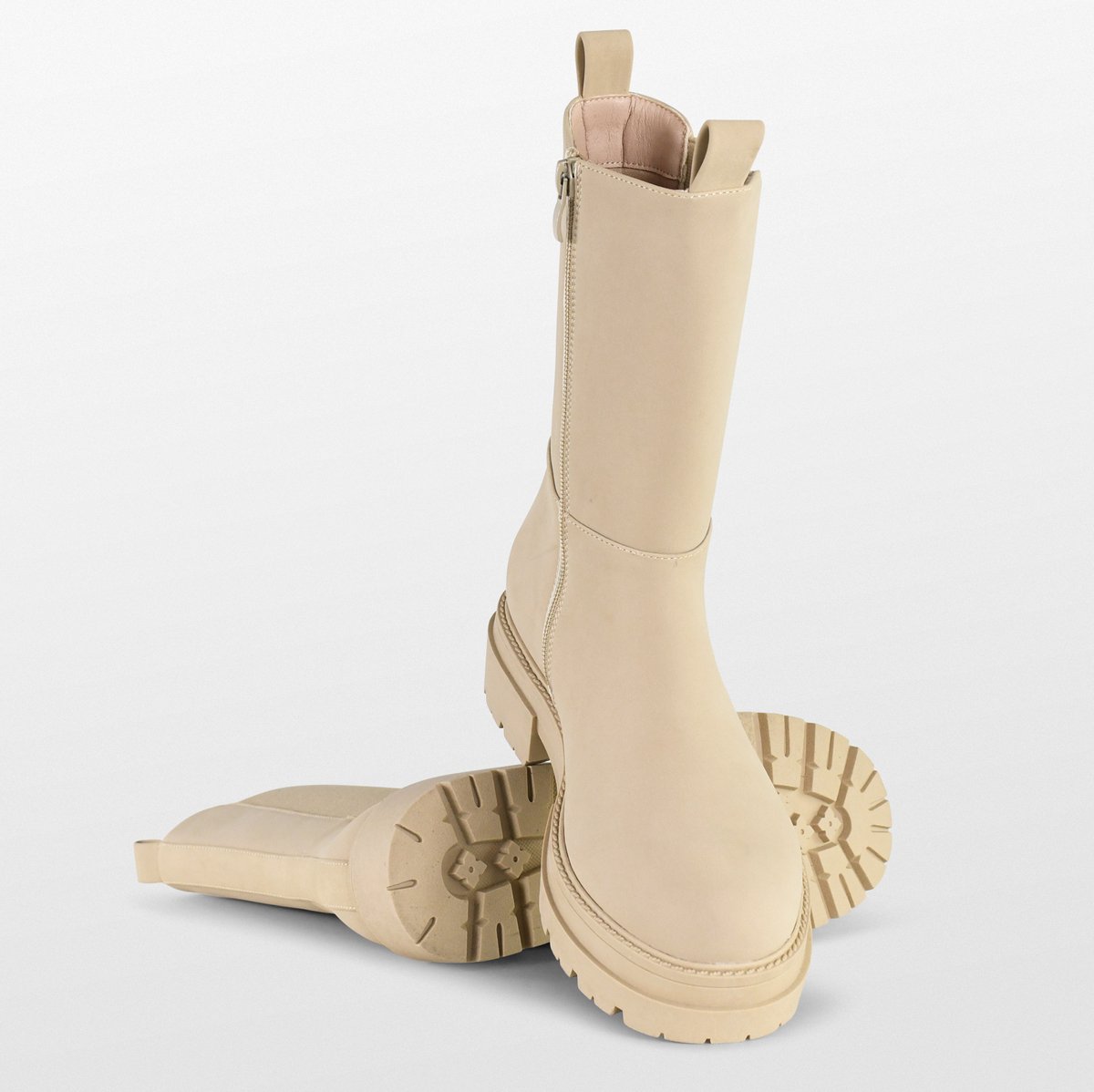 POSH by Poelman - Maat 39 - CHELLY Chelsea Laarzen - Beige