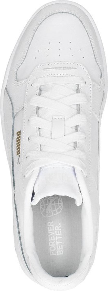 PUMA - Maat 42 - Carina Street Dames Sneakers - Wit/Goud