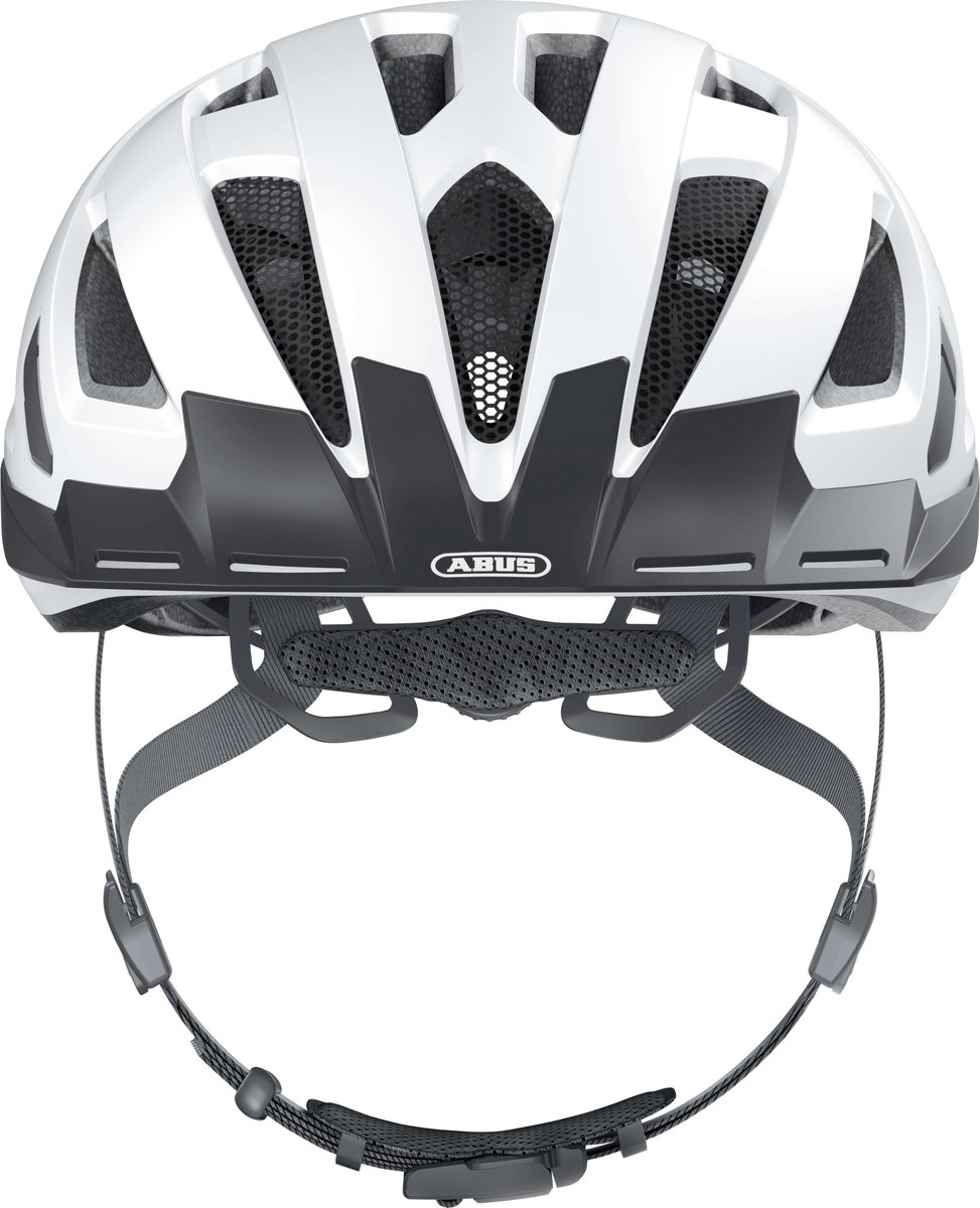 Fietshelm ABUS URBAN-I 3.0 polar white L - 56-61 cm - wit - Geschikt voor gebruik op elektrische fietsen - stadsfietsen - 300 g