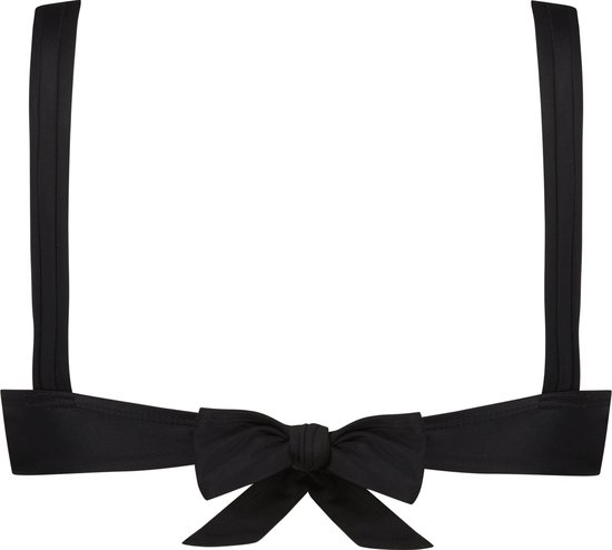 Hunkemöller - M - Dames Badmode Triangel bikinitop Luxe - Zwart