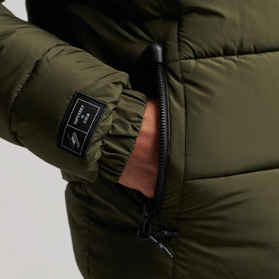 Superdry Maat XXL Code SL Hooded Longline Puffer Heren Jas