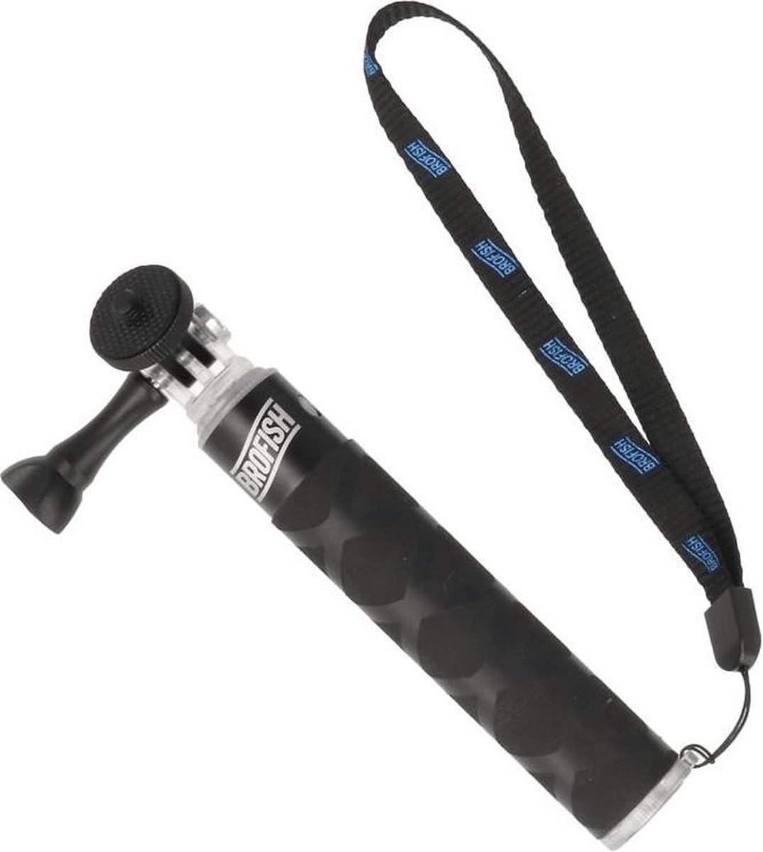 monopod, selfie-stick, zwart, verstelbaar, strap