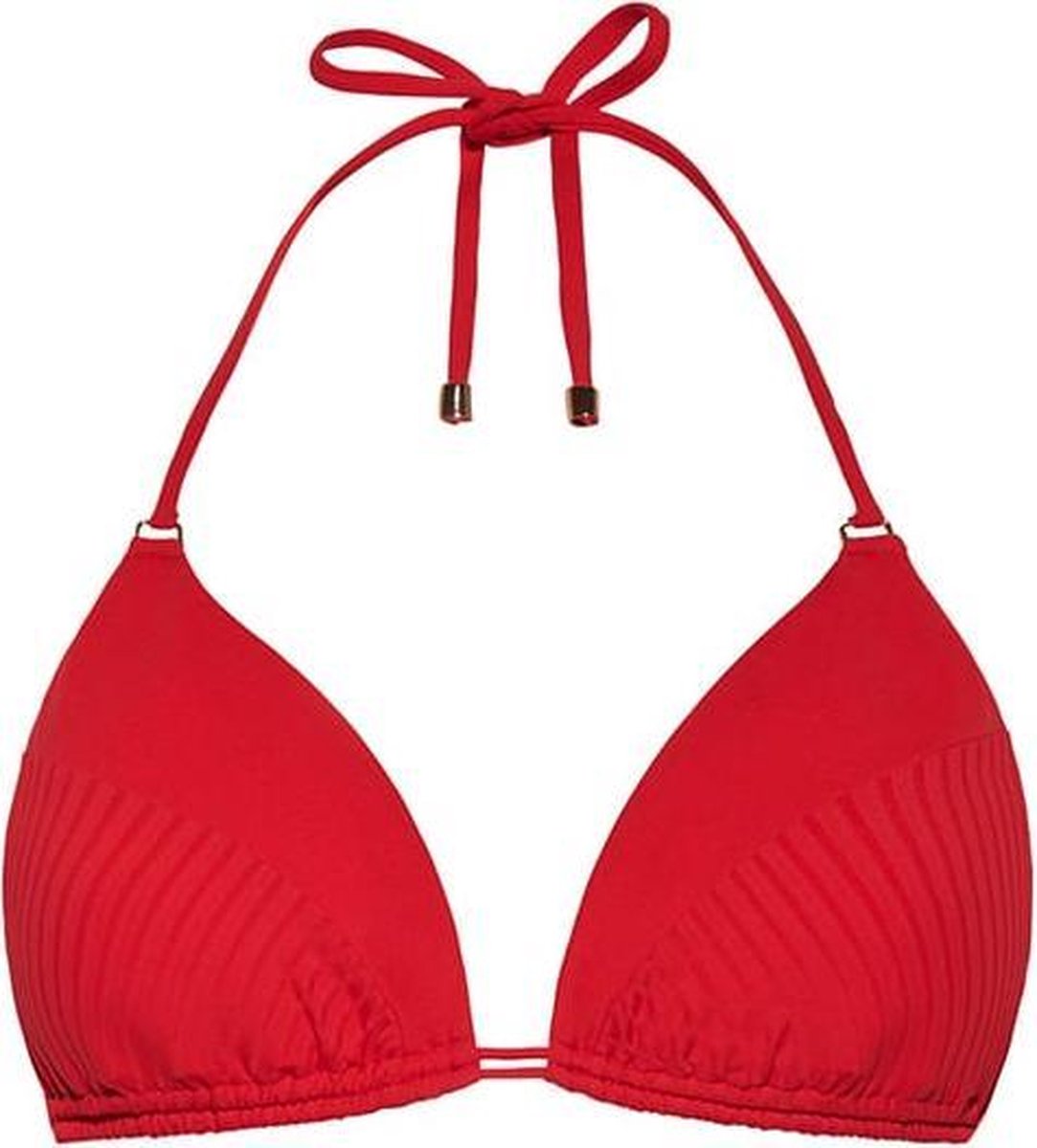 bikini top, red bikini, triangle bikini, halter bikini, swimwear top