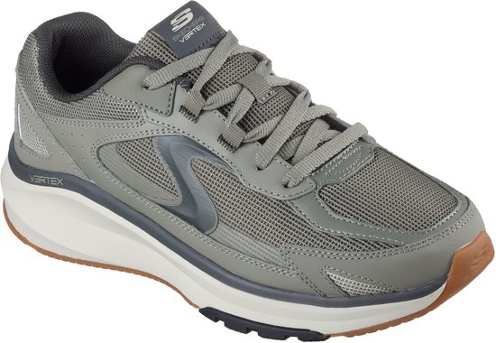 sneaker, grijze, mesh, lopen, veters