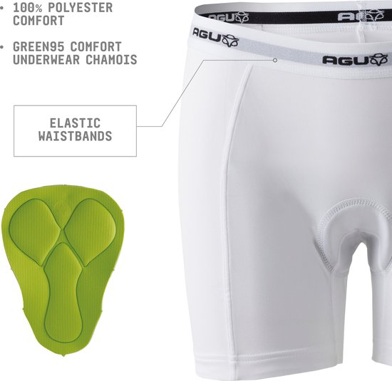 AGU - Maat L - Underwear Fietsonderbroek met Zeem Essential Dames - Wit