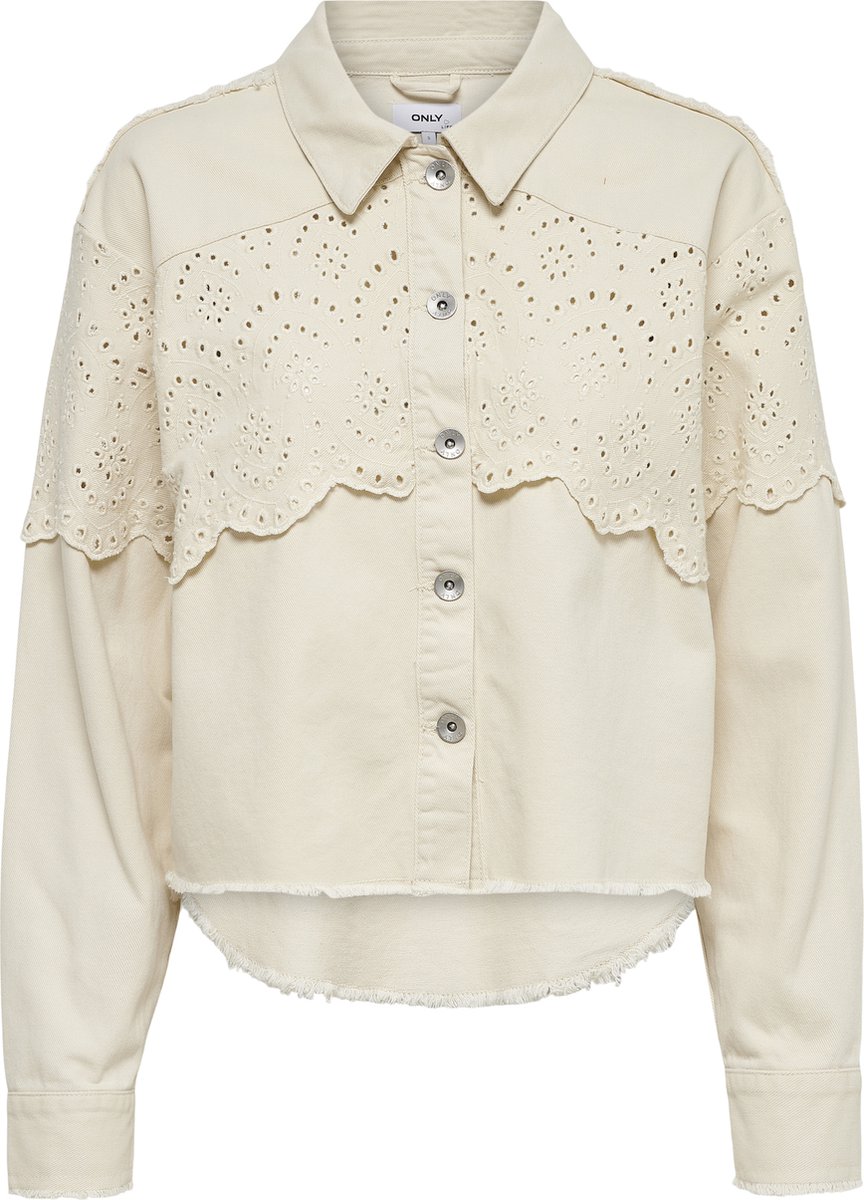 ONLY - Maat XS - ONLELENA LIFE CROCHET JACKET OTW Dames Jas