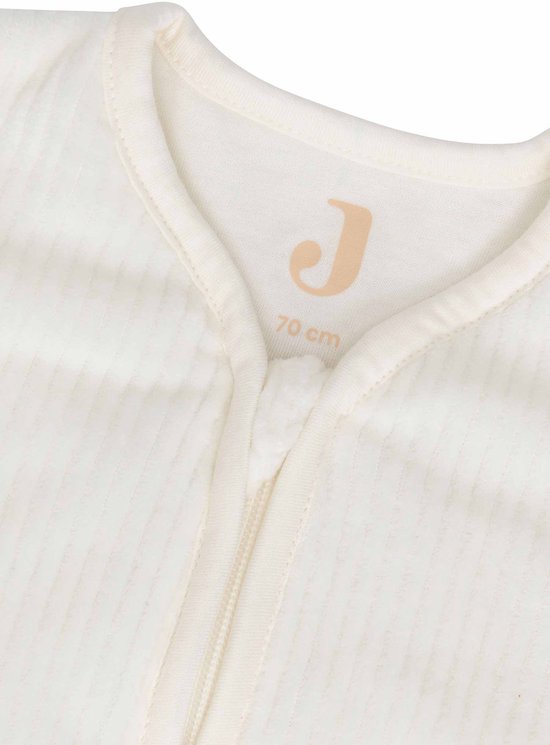 Jollein Baby Slaapzak Winter Met Afritsbare Mouw 110cm - Rond - Rib Ivory