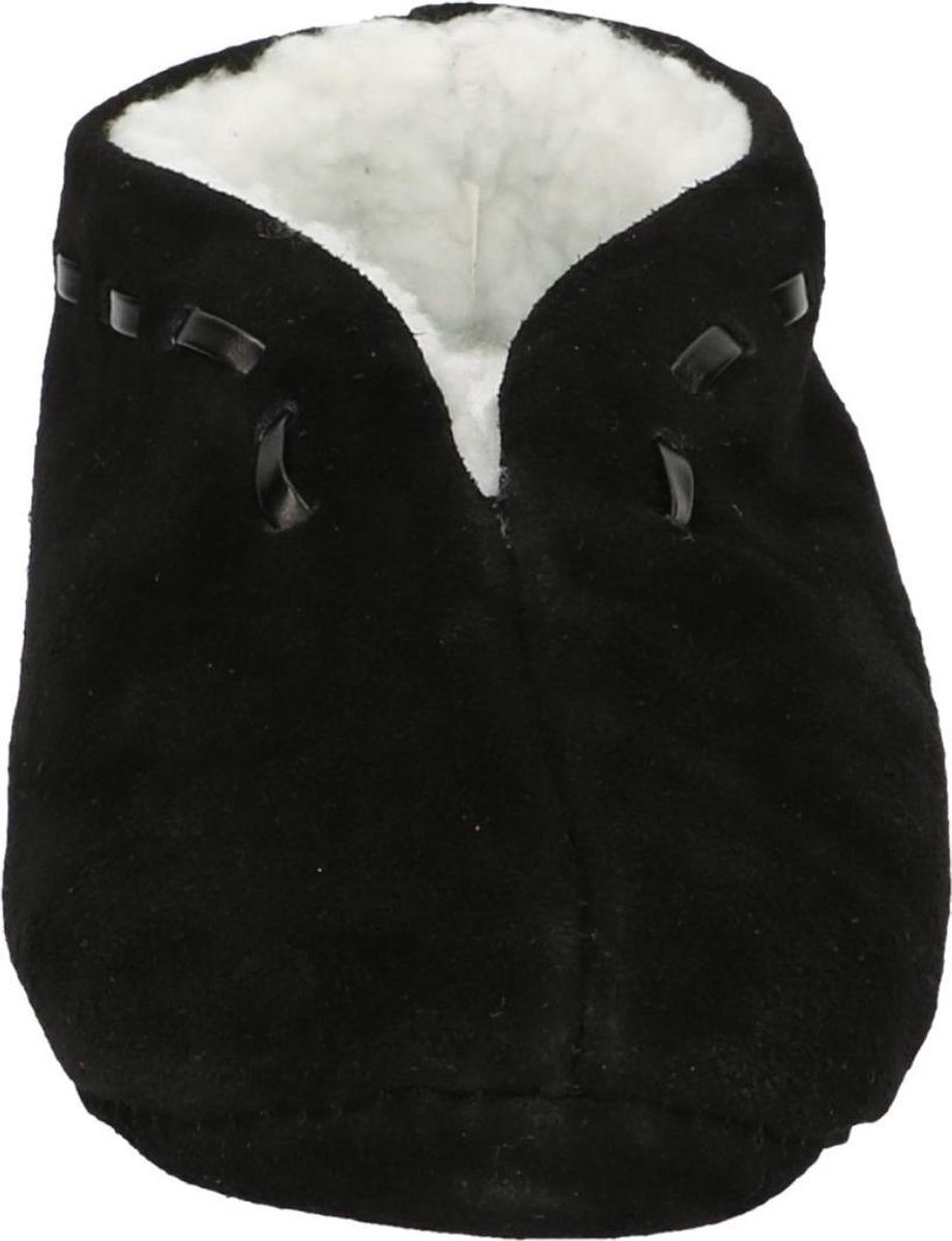 slippers, loafers, slipper boots, black, fleece lining